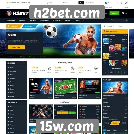 Acessibilidade e design intuitivo do h2bet.com